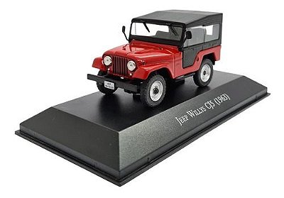 Miniatura Jeep Willys Cj5 1963 Vermelho 1:43