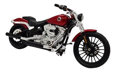 Miniatura Moto Harley Davidson Breakout 2016 Vermelho 1:18