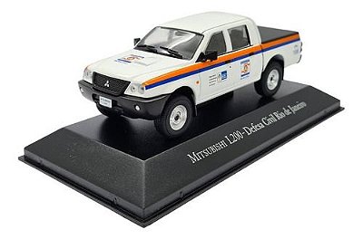 Miniatura Mitsubishi L200 Defesa Civil Rj Serviços 1:43