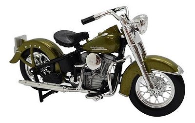 Miniatura Moto Harley Davidson 74fl Hydra Glide 1953 1:18