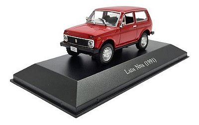 Miniatura Lada Niva 1991 Vermelho Inesquecíveis Metal 1:43