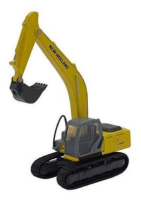 Miniatura Caminhão Trator Escavadeira New Holland Metal 1:87