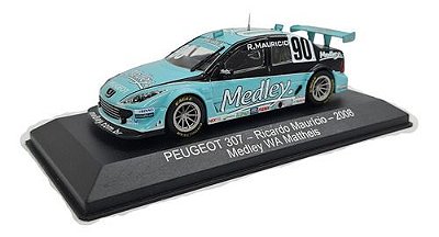 Miniatura Stock Car Peugeot 307 Ricardo Maurício 2008 1:43