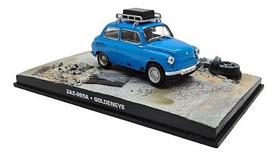 Miniatura Zaz 965a Goldeneye 007 Metal Azul Coleção 1:43
