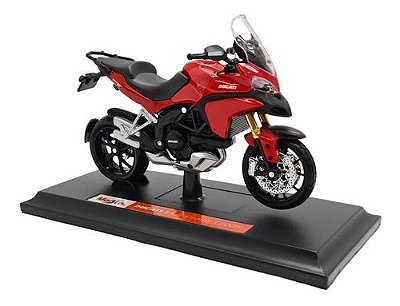 Miniatura Moto Ducati Multistrada 1200s Vermelho Metal 1:18