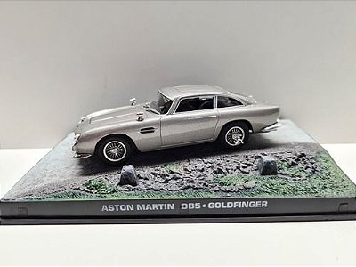 Miniatura Aston Martin Db5 Goldfinger 007 Prata Metal 1:43