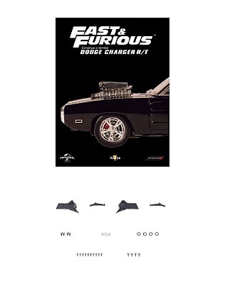 Fascículo Nº 99 Dodge Charger Rt Toretto Escala 1:8 Altaya