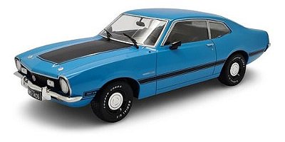 Miniatura Ford Maverick Gt 302-v8 1974 Azul Metal 1:24