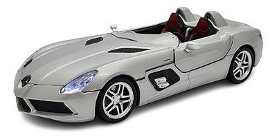 Miniatura Mercedes Benz Slr Mclaren Acende Luz E Som 1:24