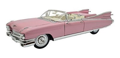 Miniatura Cadillac Eldorado 1959 Rosa Maisto Metal 1:18