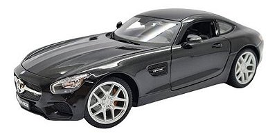Miniatura Mercedes Benz Amg Gt V8 Preto Maisto Metal 1:18