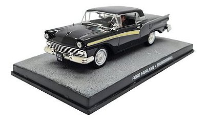 Miniatura Ford Fairlane Preto 007 Thundeball Metal 1:43