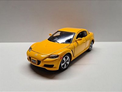 Miniatura Mazda Rx8 Amarelo Metal Motormax 1:24