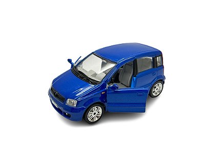 Miniatura Fiat Panda Azul Metal Burago 1:24