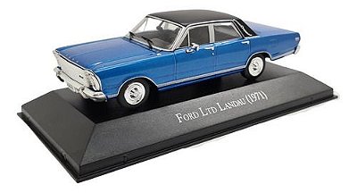 Miniatura Ford Ltd Landau 1971 Azul Inesquecíveis Ixo 1:43