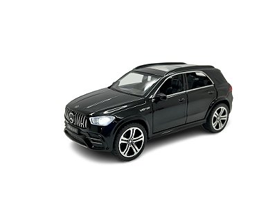 Miniatura Mercedes Benz GLE 63 S Preto Acende Luz e Som 1:32