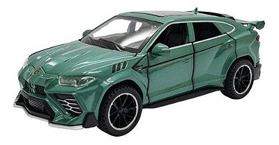 Miniatura Lamborghini Urus Verde Acende Luz E Som 1:32