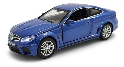 Miniatura Mercedes Benz C63 Amg Azul Acende Luz/som 1:32