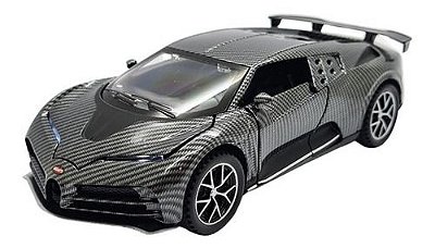 Miniatura Bugatti Centodieci Carbon Acende Luz/som 1:32