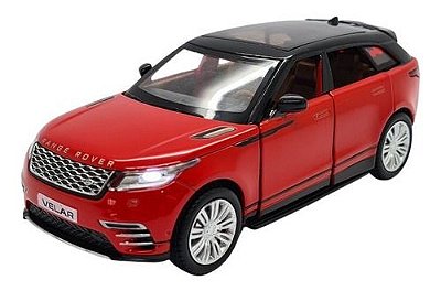 Miniatura Land Rover Velar Vermelho Acende Luz/som 1:32