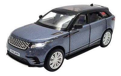 Miniatura Land Rover Velar Cinza Acende Luz/som Metal 1:32