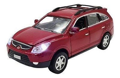 Miniatura Hyundai Veracruz Acende Luz E Som Metal 1:32