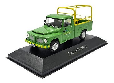 Miniatura Ford F75 1980 Verde Coleção Picapes Metal 1:43