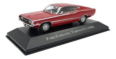 Miniatura Ford Fairline Torino Gt 1968 Vermelho Metal 1:43