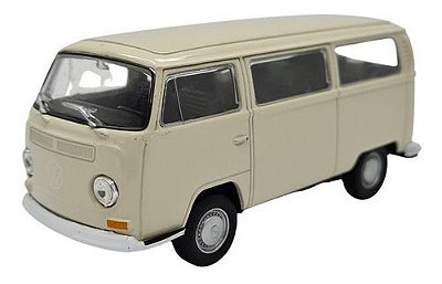 Miniatura Volkswagen Kombi 1972 Classic Bege Metal 1:43