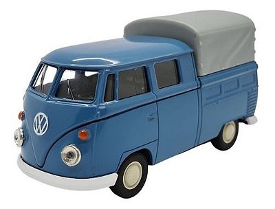 Miniatura Volkswagen Kombi 1972 Pickup Azul Metal 1:43