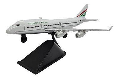 Miniatura Avião International Airlines Airbus Metal