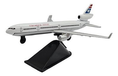 Miniatura Avião International Airlines Airbus Metal