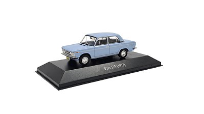 Miniatura Fiat 125 1972 Azul Coleção Argentina Metal 1/43