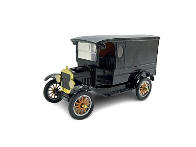 Miniatura Ford Model T 1925 Furgão Preto Motormax Metal 1:24