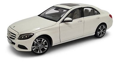 Miniatura Mercedes Benz Classe C 2014 Branco Norev 1:18