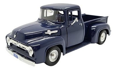 Miniatura Ford F100 Pickup 1955/56 Azul Metal 1:24