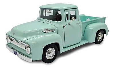 Miniatura Ford F100 Pickup 1955/56 Verde Água Metal 1:24