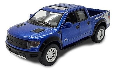 Miniatura Ford F150 Svt Raptor 2013 Metal Azul 1:46