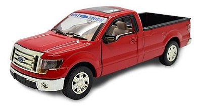 Miniatura Ford F150 Vermelho Metal Escala 1:32