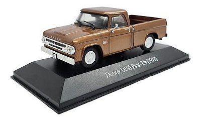 Miniatura Dodge D100 Pickup 1971 Marron Metal Ixo 1:43