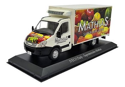 Miniatura Iveco Daily Supermercados Mathias Baú Serviço 1:43