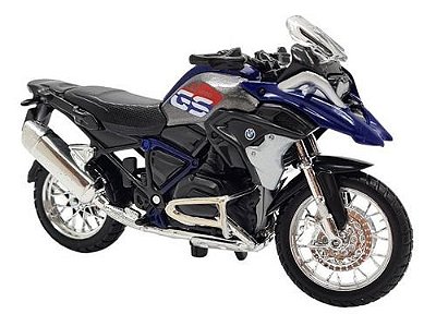 Miniatura Moto Bmw R 1200 Gs Azul Maisto 1:18