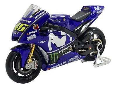 Miniatura Moto Yamaha #46 Valentino Rossi Metal 1:18