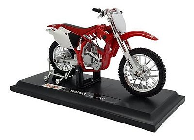 Miniatura Moto Cross Yamaha Yz 450 F Vermelho Maisto 1:18