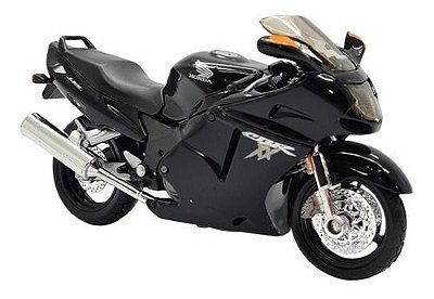Miniatura Moto Honda Cbr 1100 Xx Preto Metal Maisto 1:18