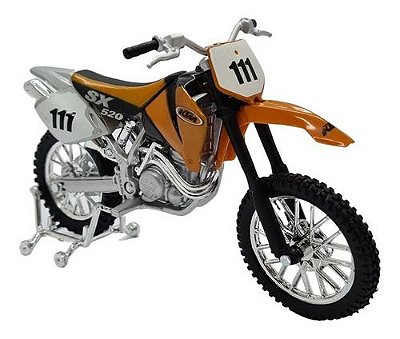 Miniatura Moto Cross Ktm 520 Sx Metal 1:18
