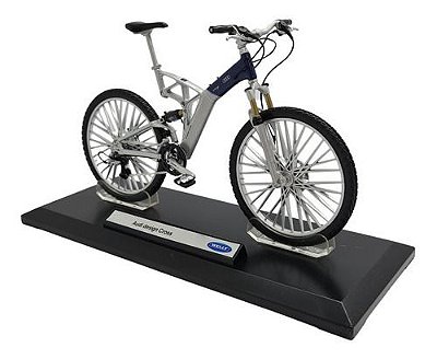 Miniatura Bicicleta Audi Design Cross Bike Welly Metal 1:10