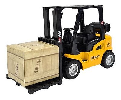 Miniatura Empilhadeira Amarelo Metal Escala 1:32