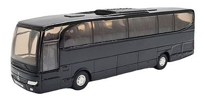 Miniatura Ônibus Mercedes Benz Travego Preto Welly 1:60