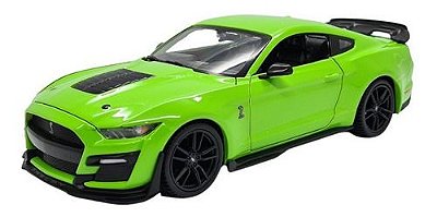 Miniatura Mustang Shelby Gt500 2020 Verde Metal Maisto 1:24